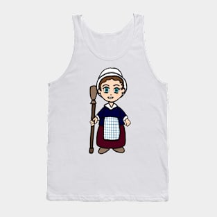 Chibi Molly Pitcher - Large Design Tank Top